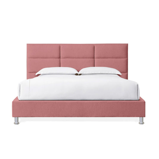 Base Cama Con Espaldar Queen Delhi Salmon