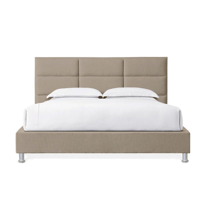 Base Cama Con Espaldar King Delhi Taupe