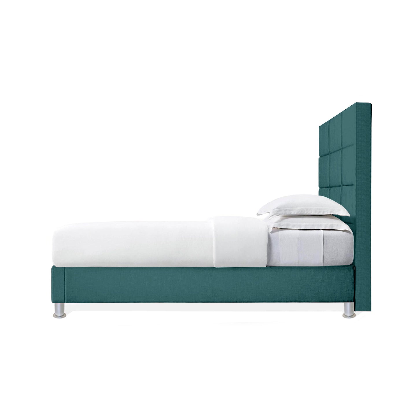 Base Cama Con Espaldar King Delhi Verde