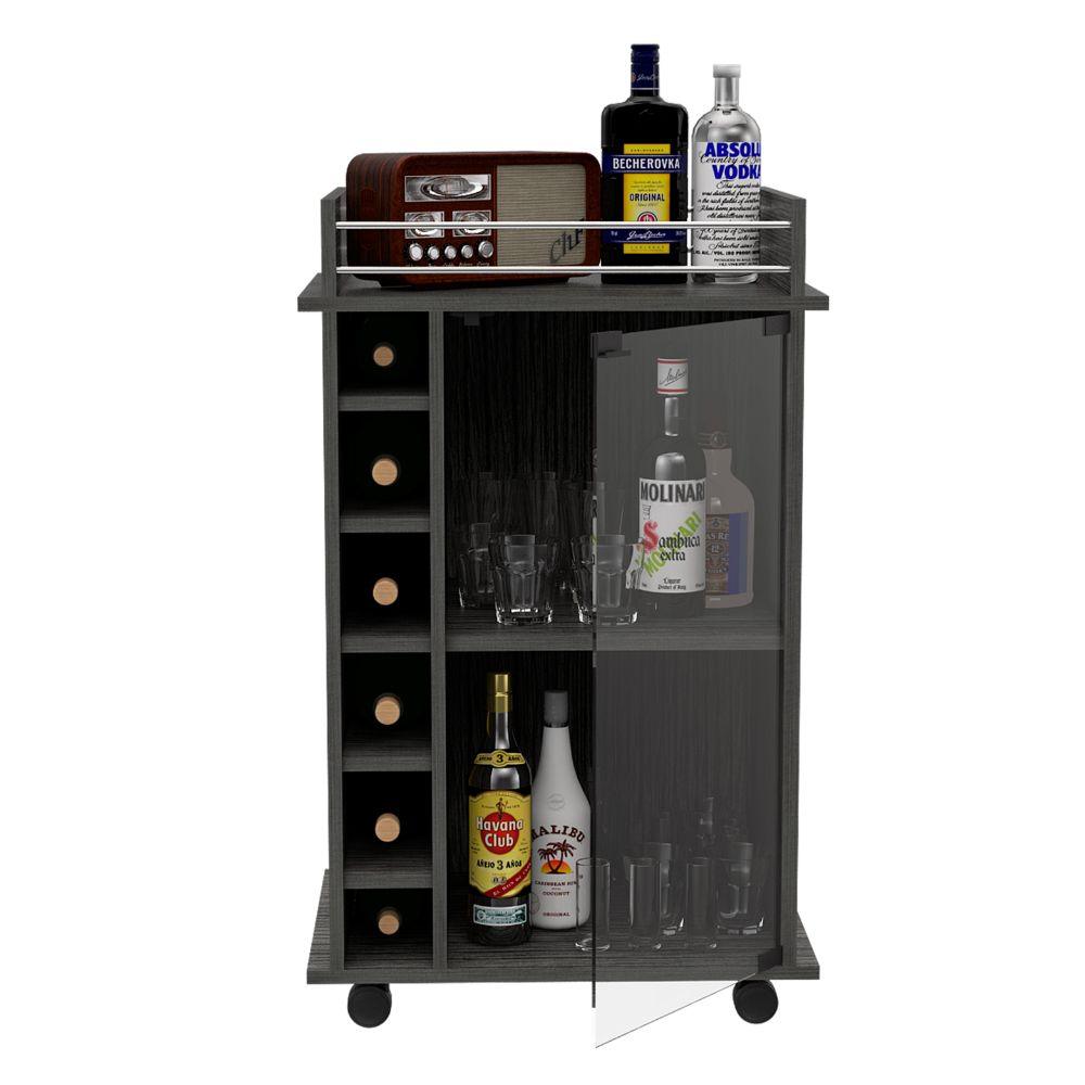Bar Kalina, Gris, Con Rodachines Para Su Fácil Desplazamiento