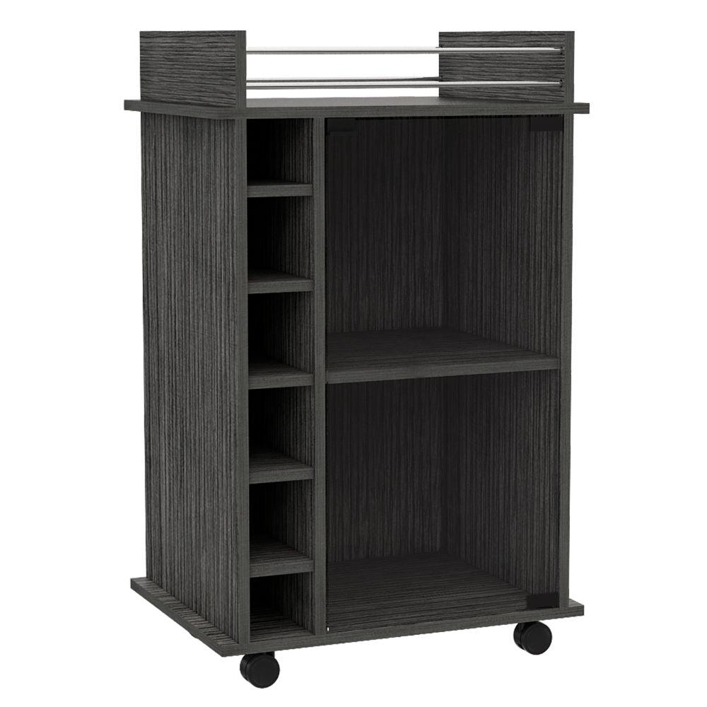 Bar Kalina, Gris, Con Rodachines Para Su Fácil Desplazamiento