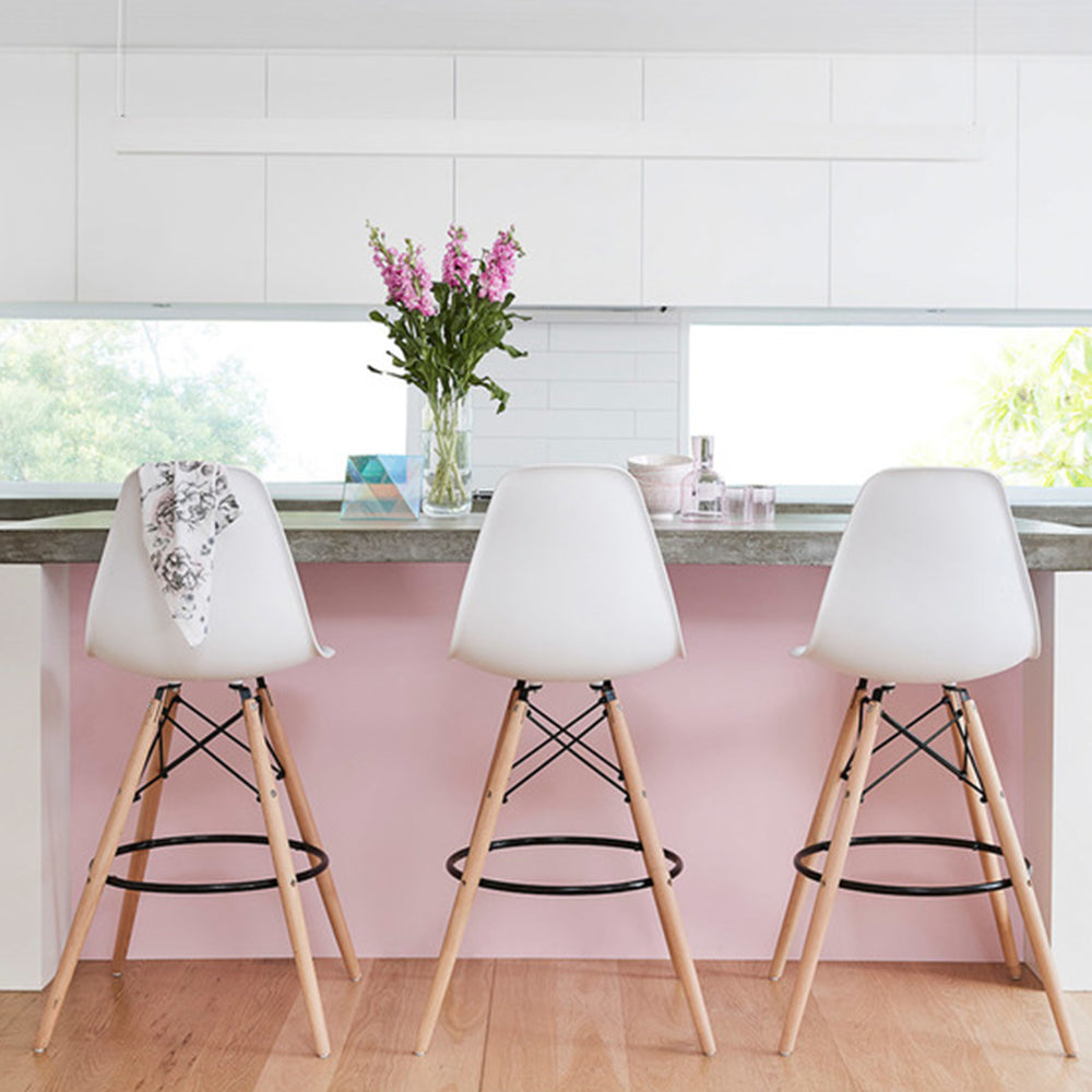 Set x2 Silla de Barra Eames Blanco