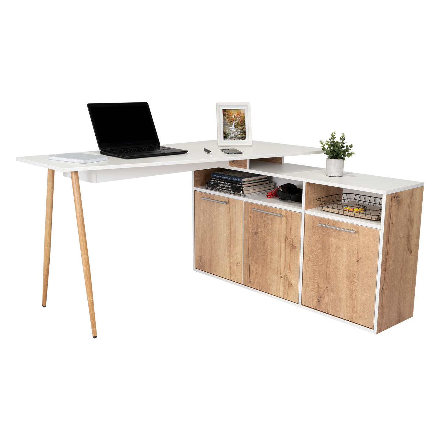 Escritorio Myrava 130 Duna + Blanco