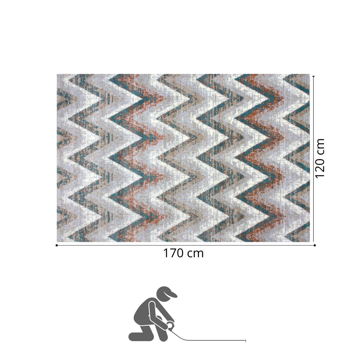 Tapete Decorativo Hudson Colores 120 X 170
