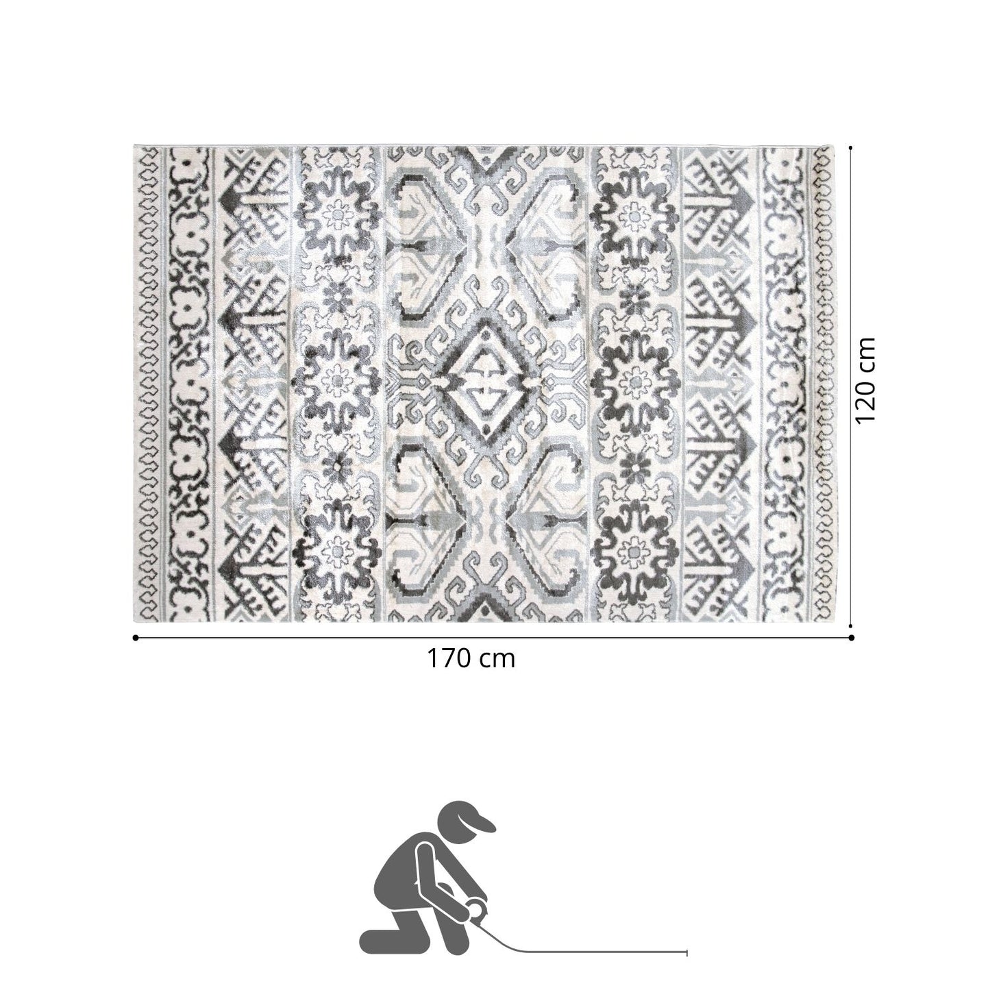 Tapete Decorativo Hip 120 x 170