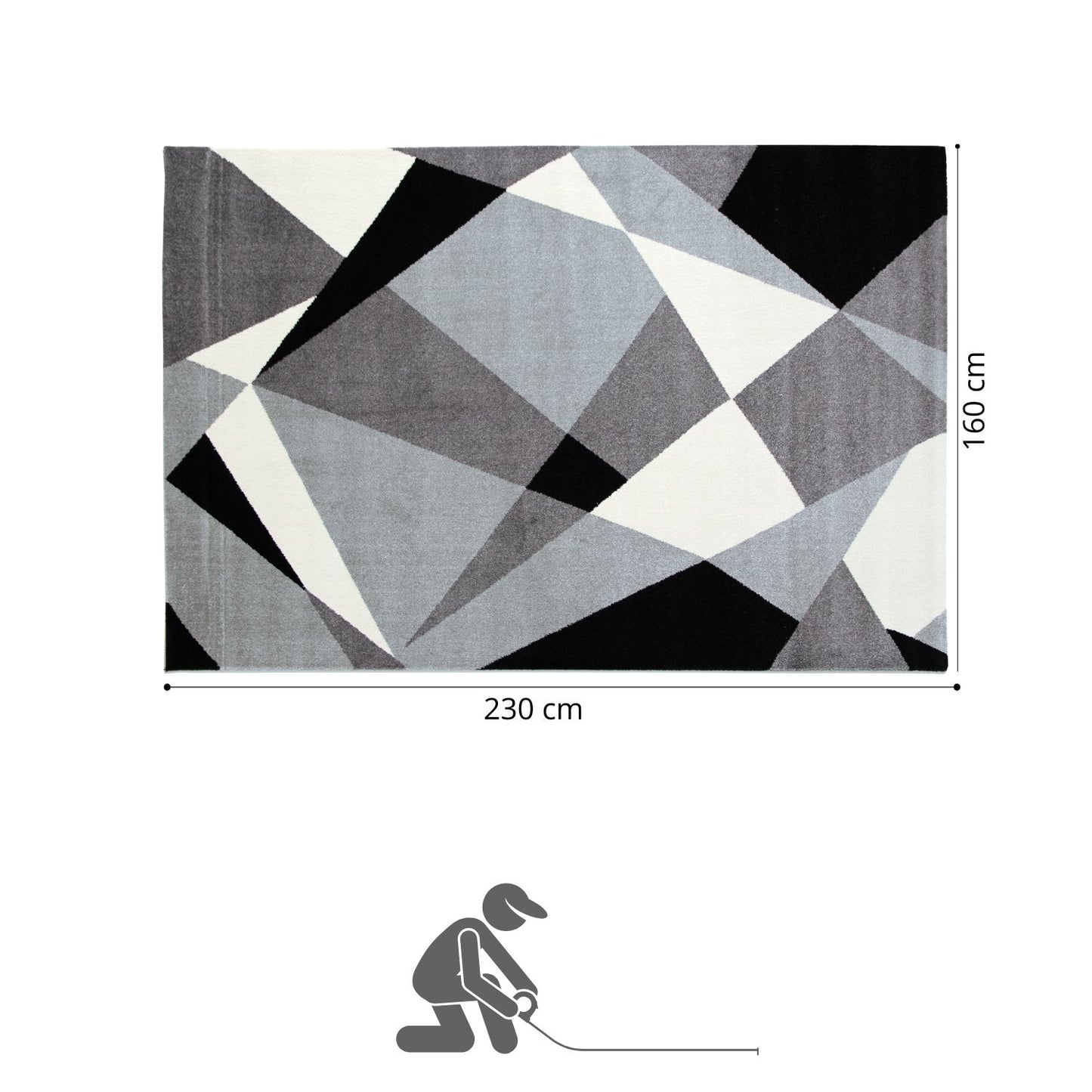 Tapete Decorativo Pyramid 160 x 230