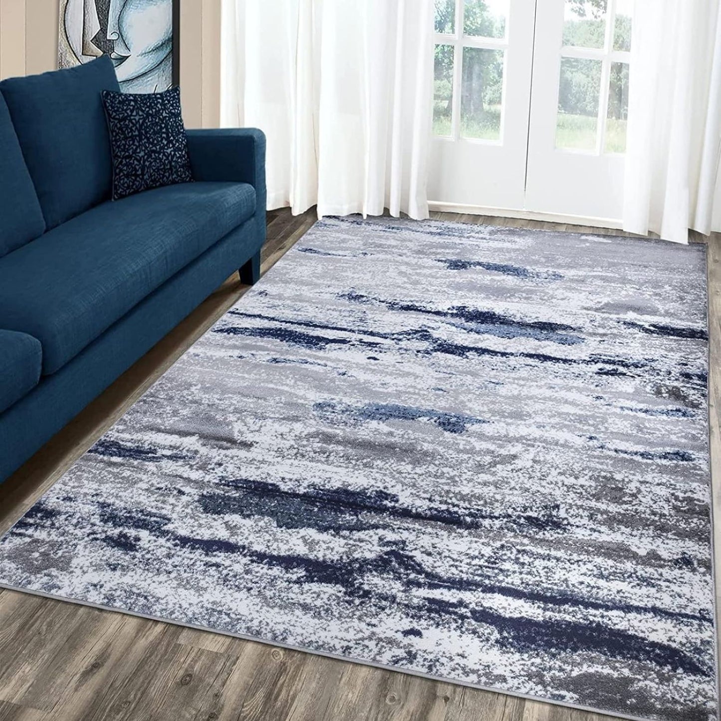 Tapete Decorativo opus Azul 160 X 230