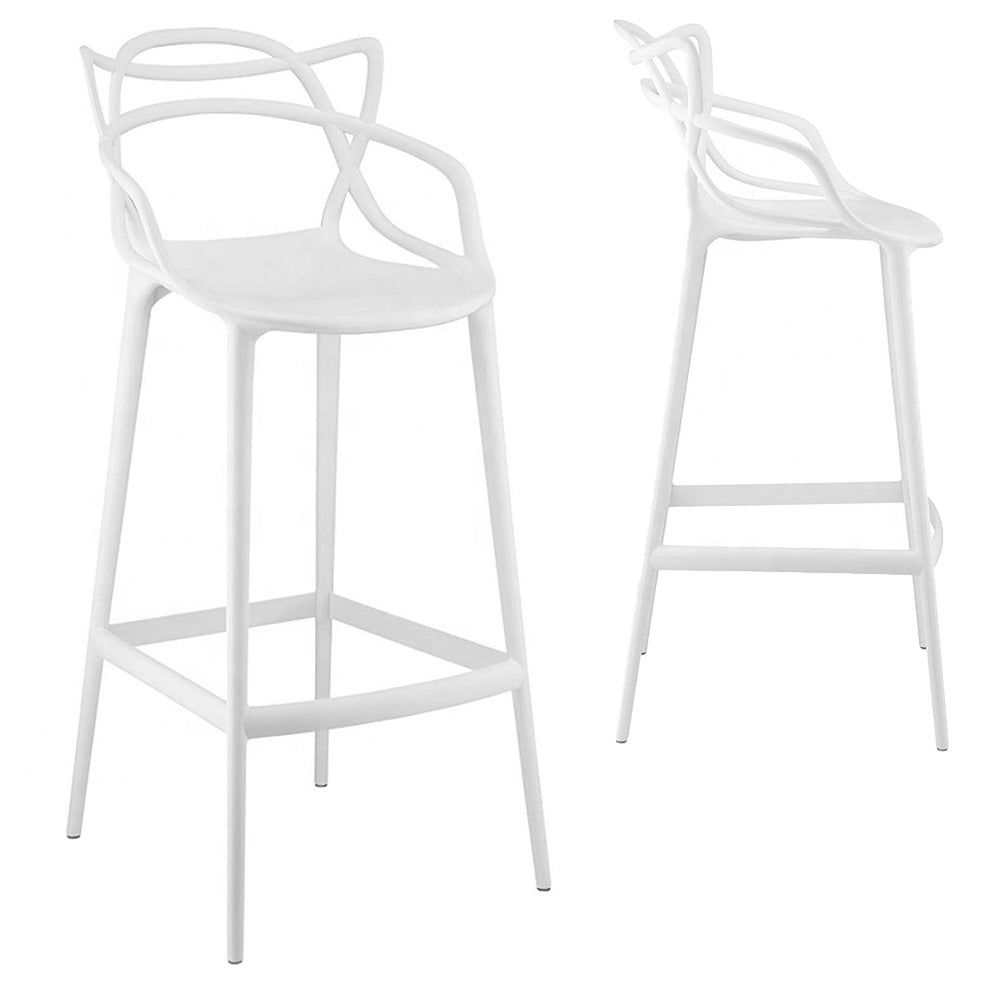 Silla de Barra Curvas Stream Blanco