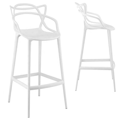 Silla de Barra Curvas Stream Blanco