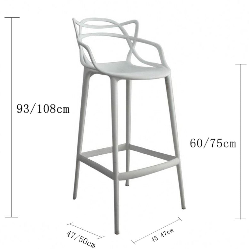Silla de Barra Curvas Stream Blanco
