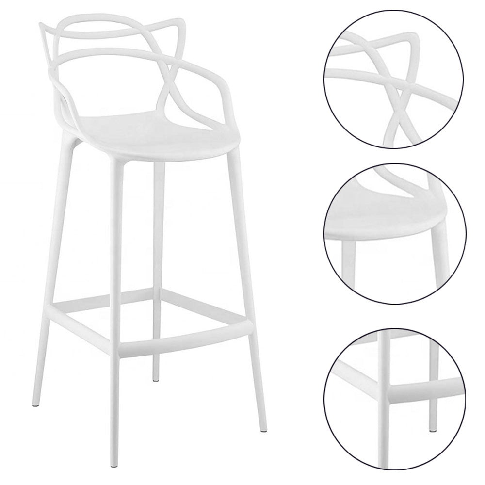 Silla de Barra Curvas Stream Blanco