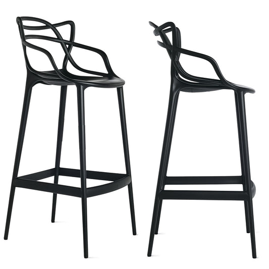 Silla de Barra Curvas Stream Negro