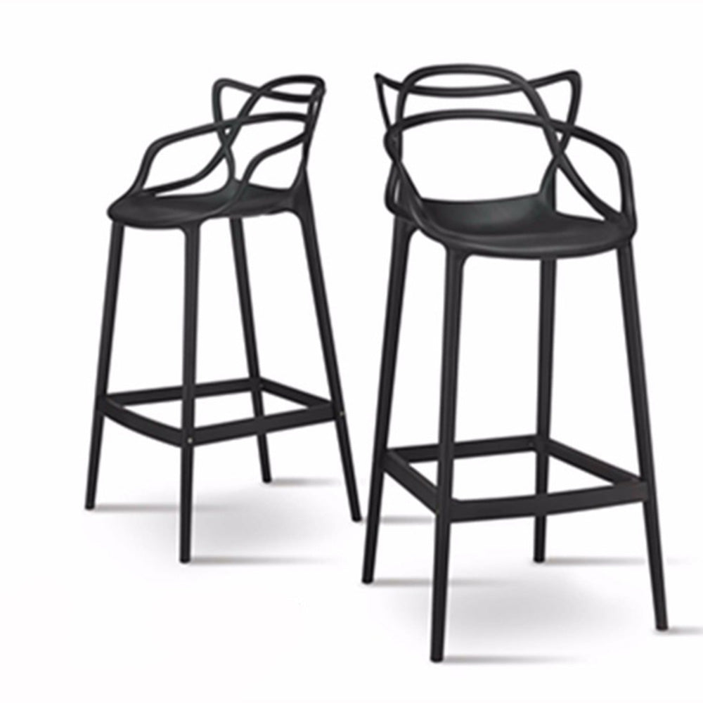 Silla de Barra Curvas Stream Negro