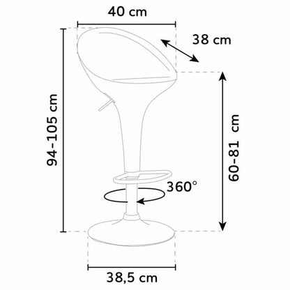 Silla de Barra Arkor Blanco