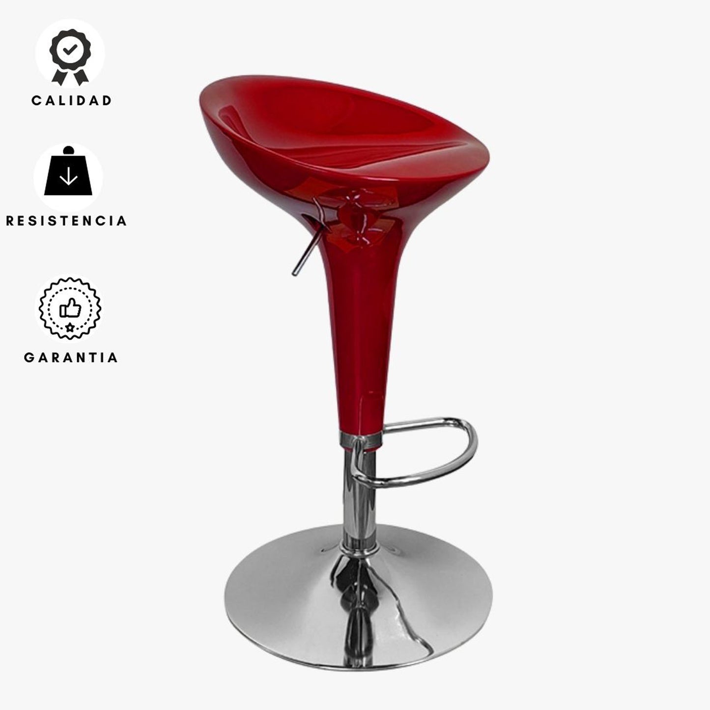 Silla de Barra Arkor Rojo