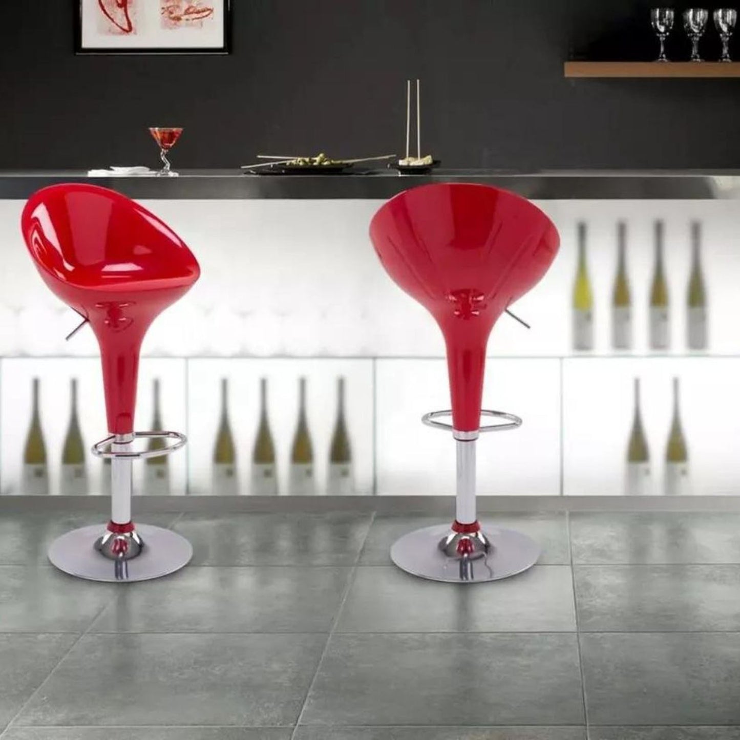 Silla de Barra Arkor Rojo