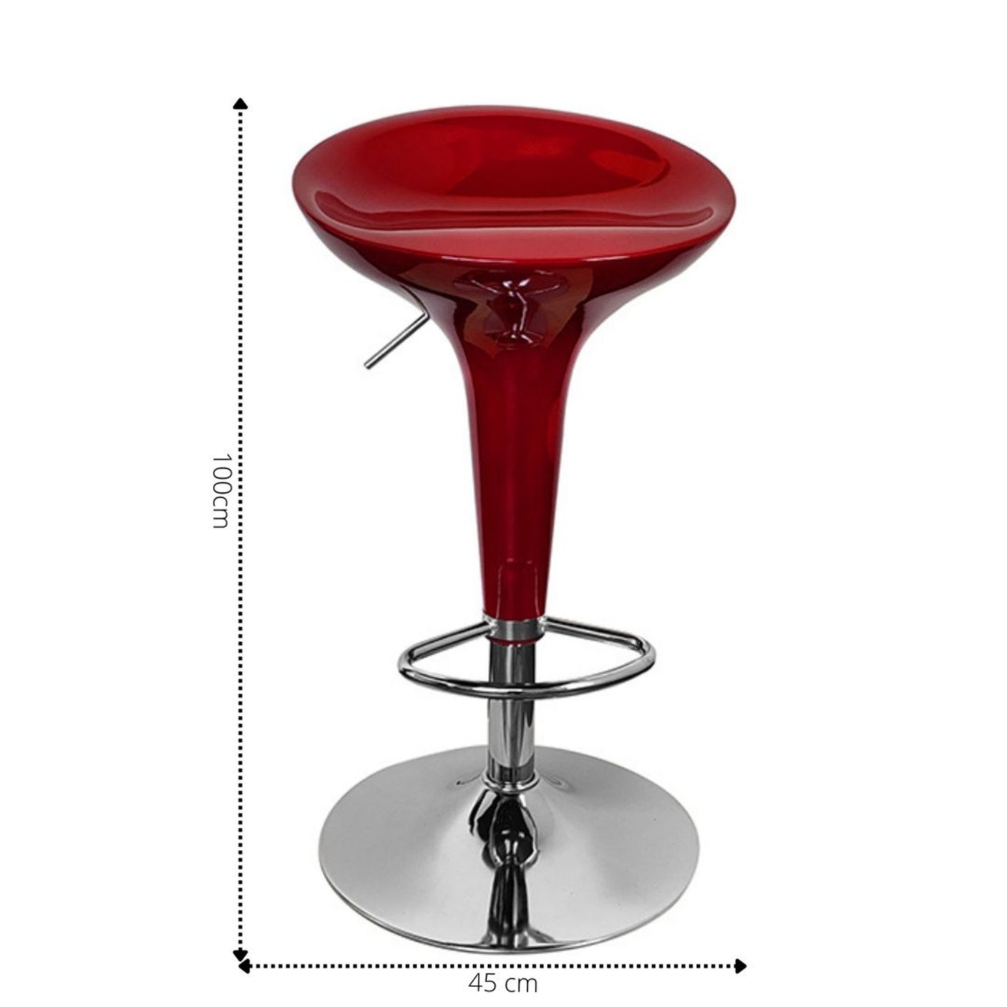 Silla de Barra Arkor Rojo