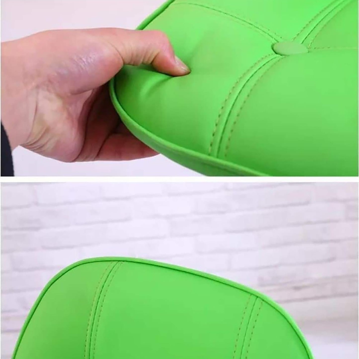 Juego de Comedor Premium Haby con 4 Sillas Eames Botones Camel