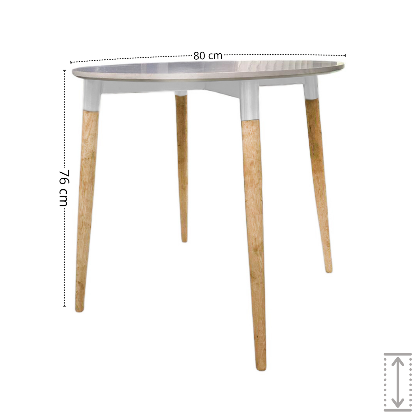 Mesa de Comedor redondo White blanco