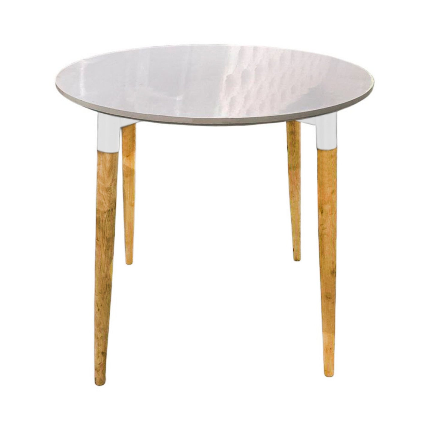 Juego de Comedor White redondo con 4 Sillas Eames blanco