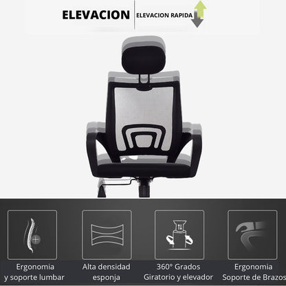 Silla De Oficina Colors Presidente Negro