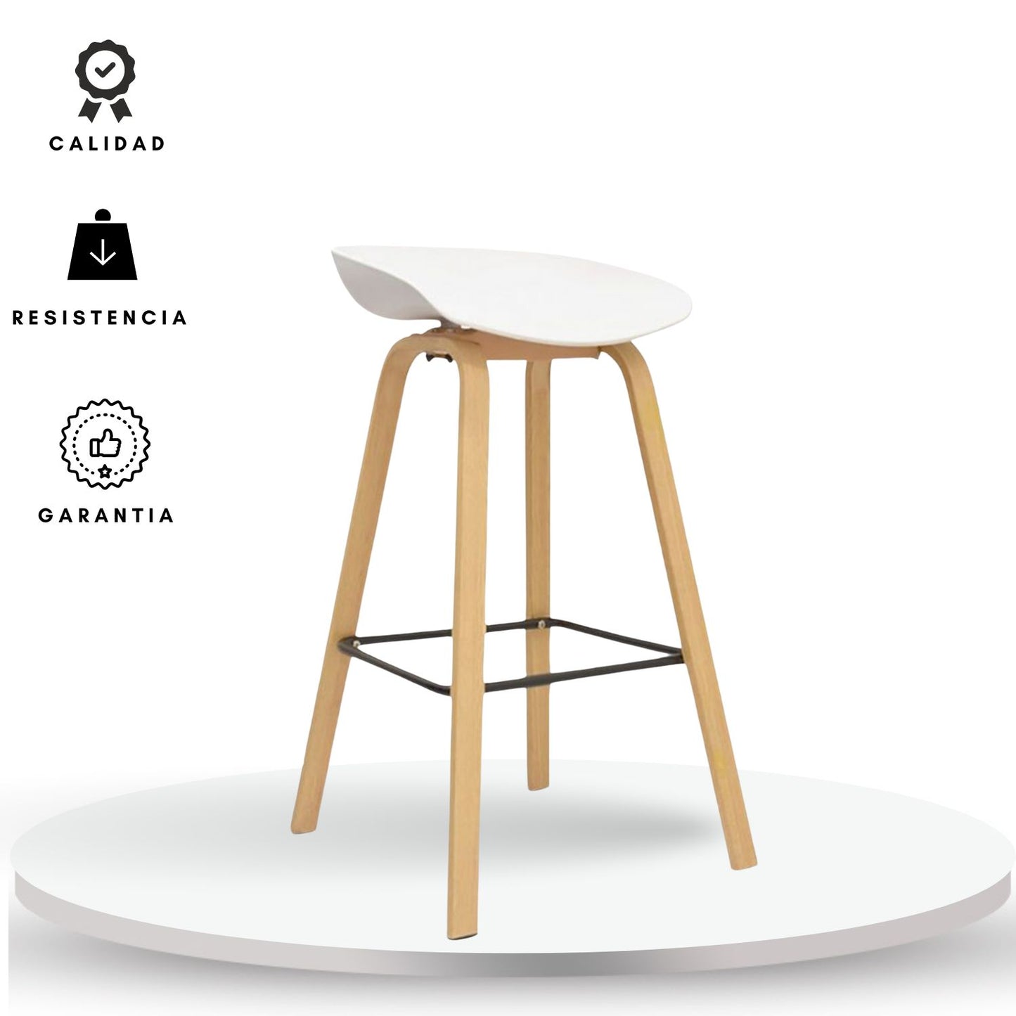 Silla de Barra Milyi Blanco