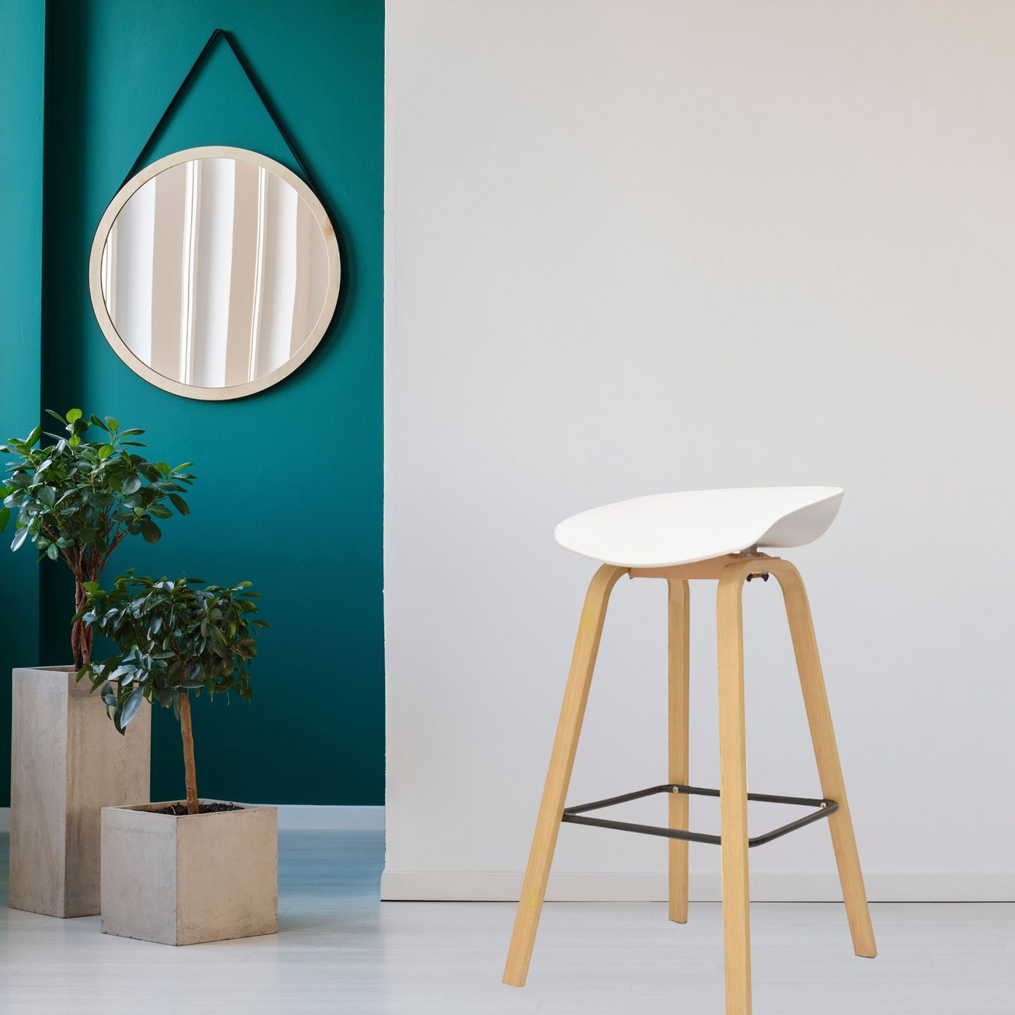 Silla de Barra Milyi Blanco