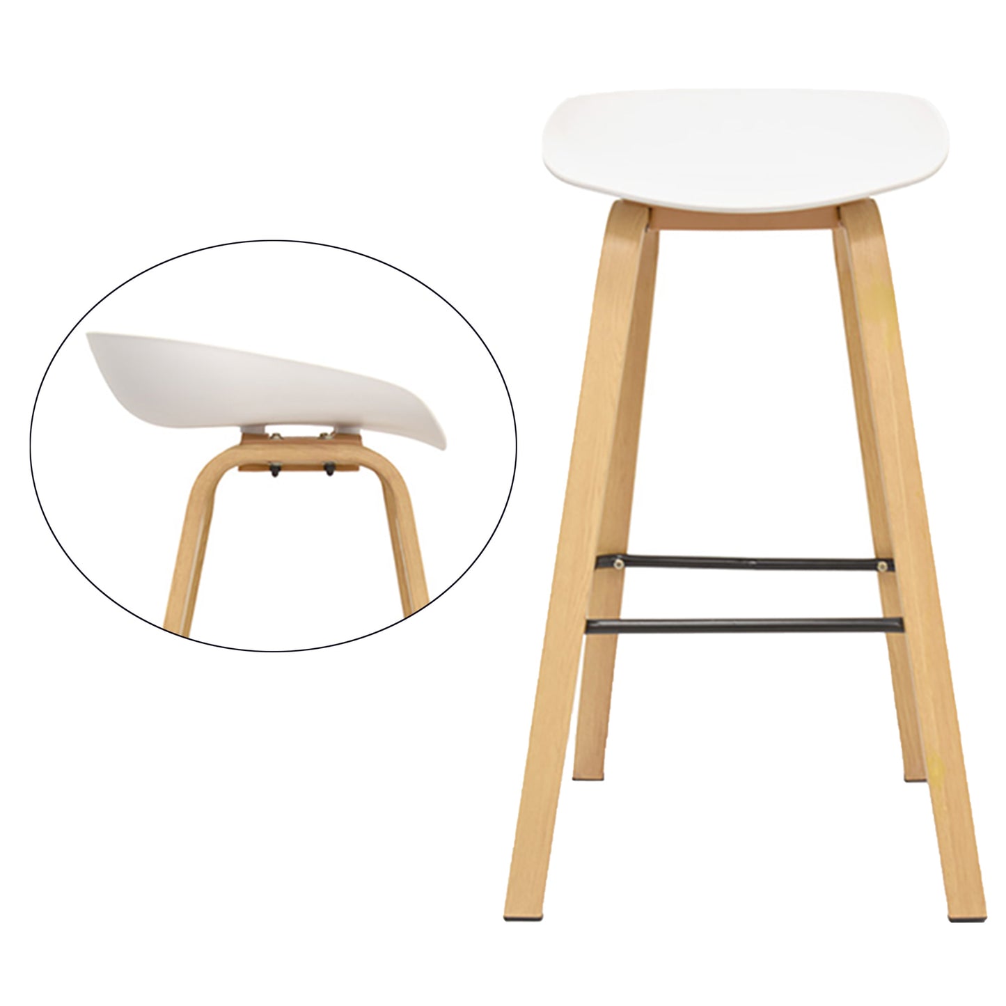Silla de Barra Milyi Blanco