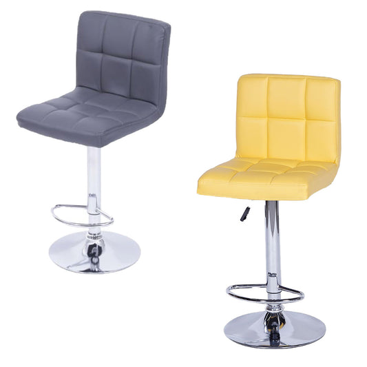 Set x2 Silla de Barra Leo Amarillo y Gris