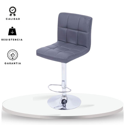 Silla de Barra Leo Gris