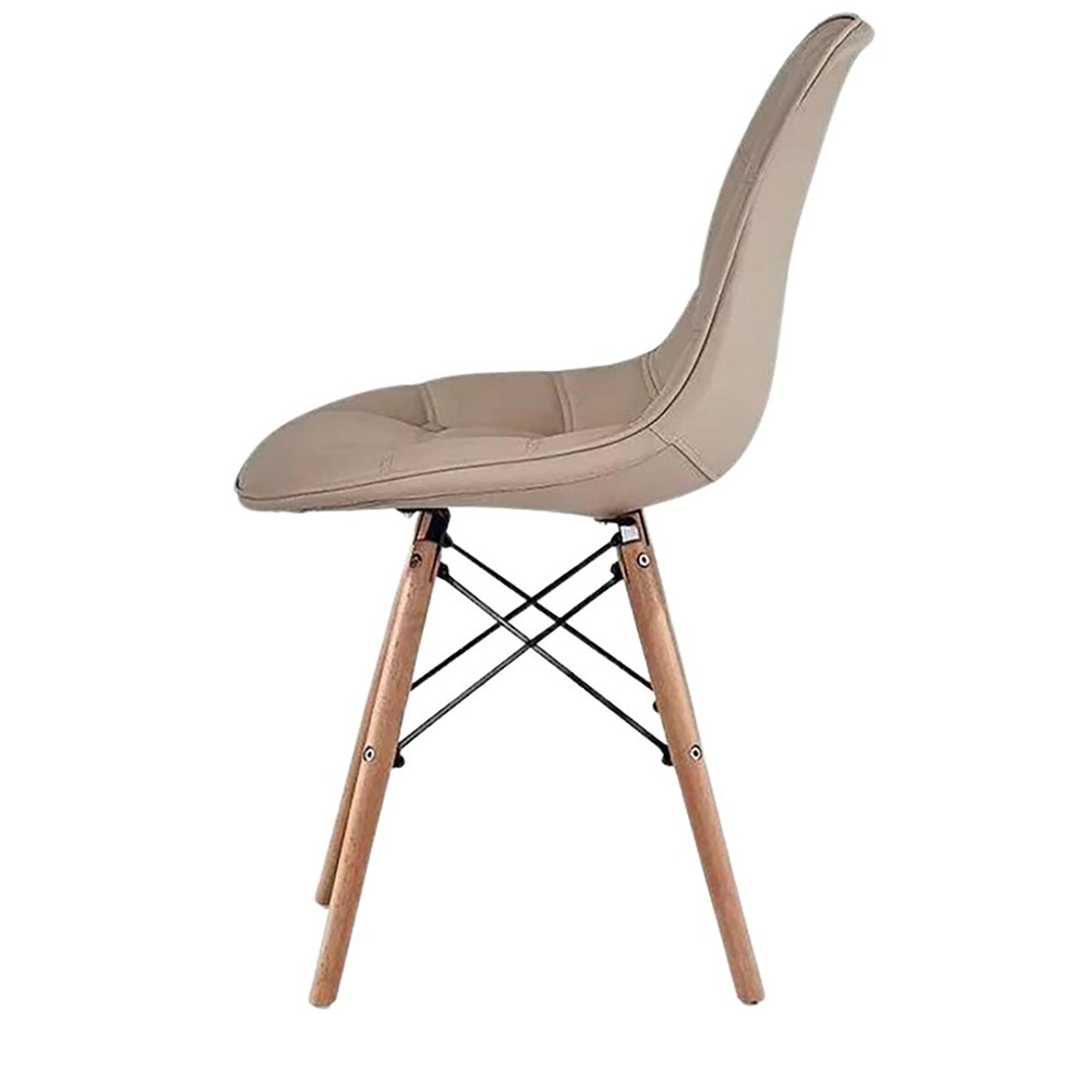 Silla Eames Botones Beige