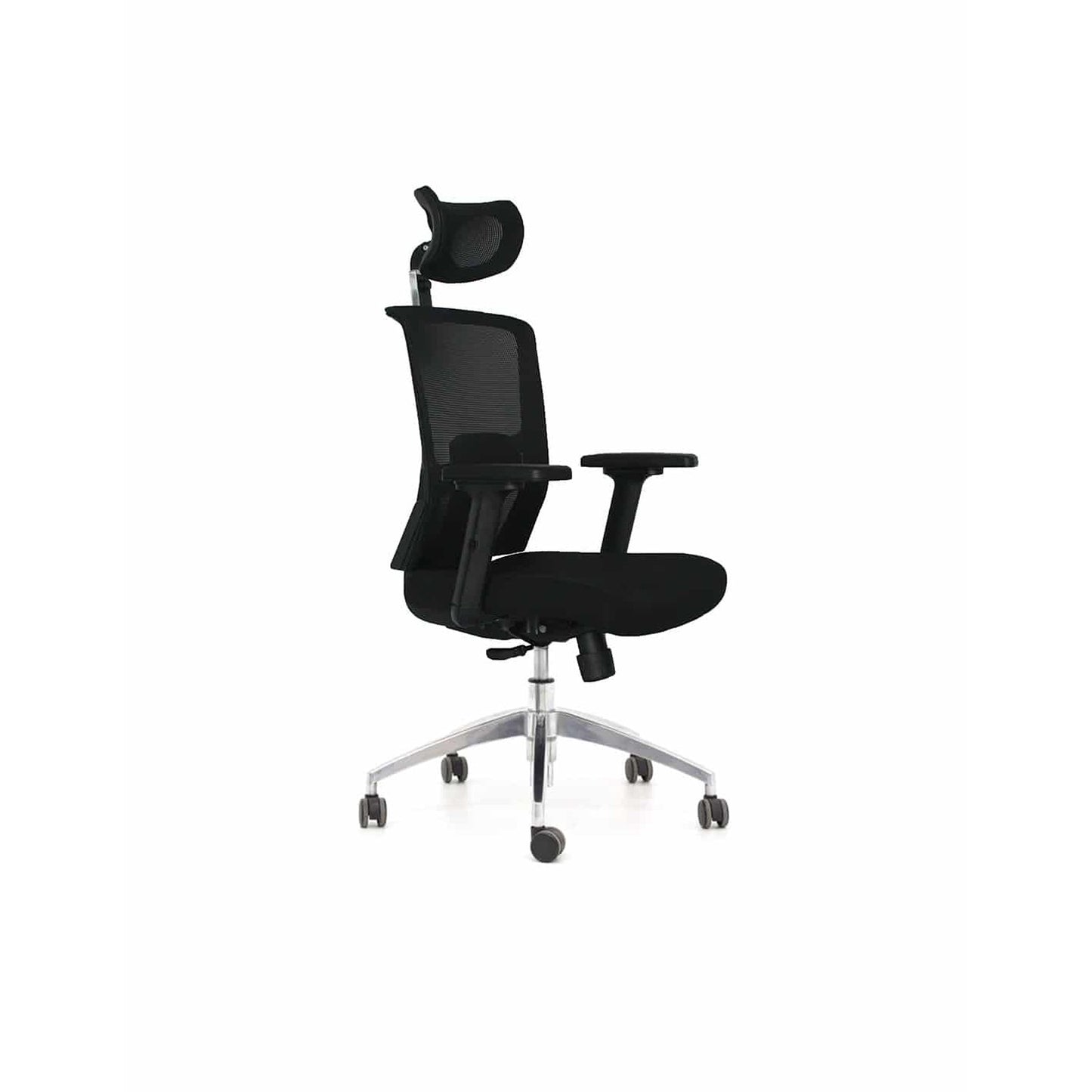 Silla de Oficina Polux Premium Negro Cromada