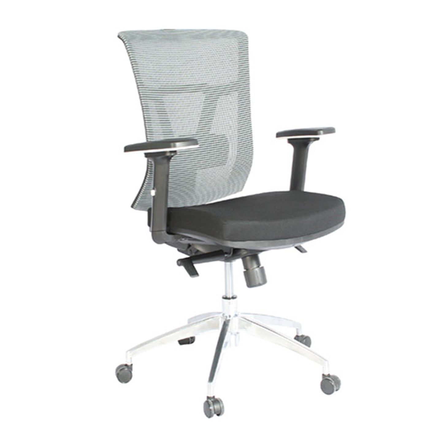 Silla De Oficina Osak Gerente Gris Negro