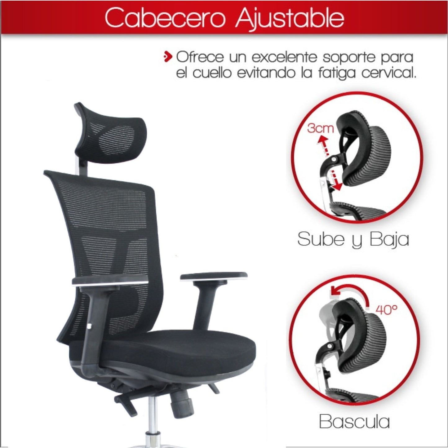 Silla De Oficina Osak Premium Negro