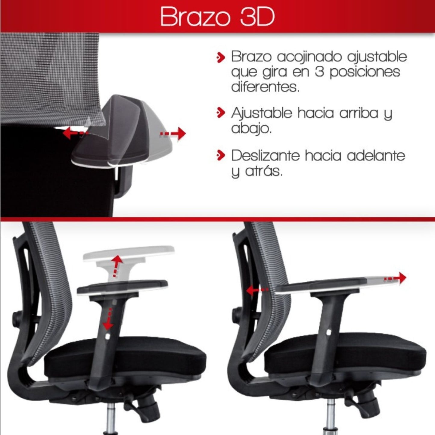 Silla De Oficina Osak Premium Negro