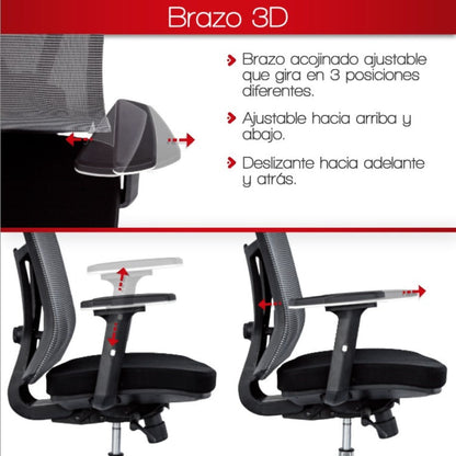 Silla De Oficina Osak Premium Negro