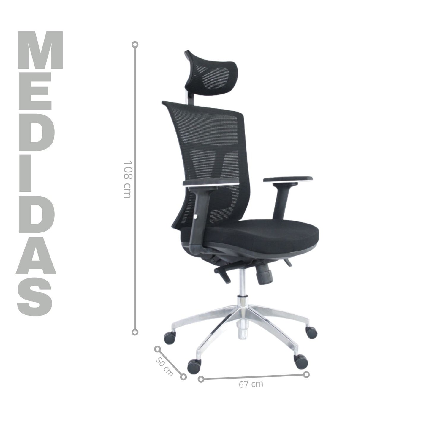 Silla De Oficina Osak Premium Negro