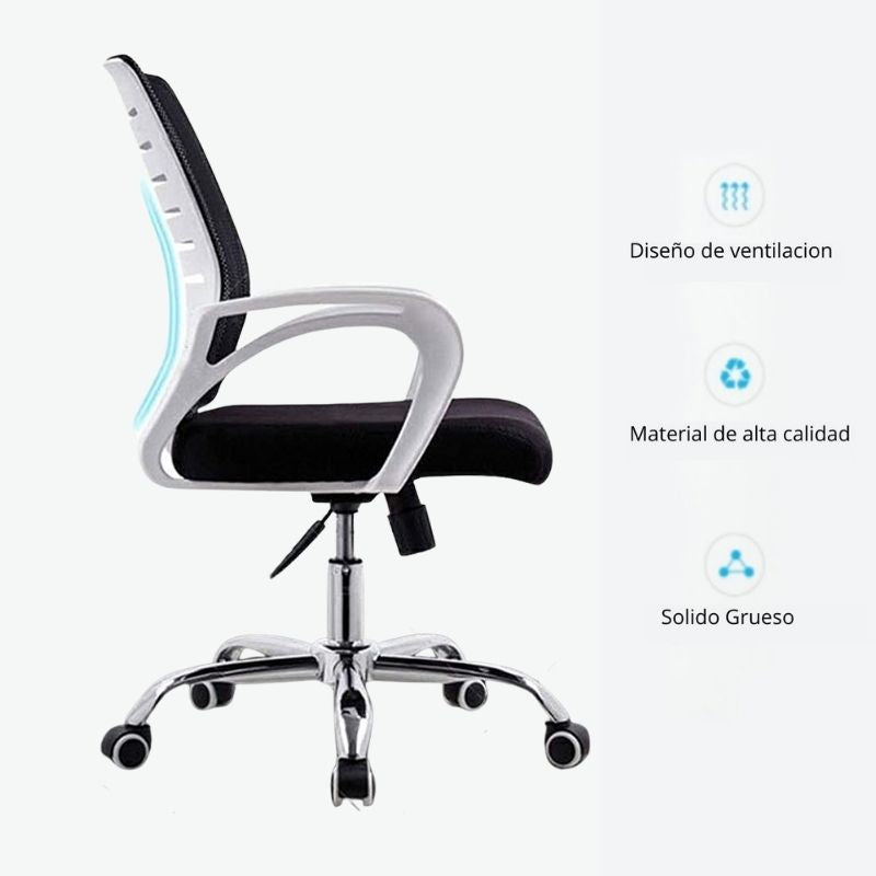 Silla De Oficina Line Revolution Blanco