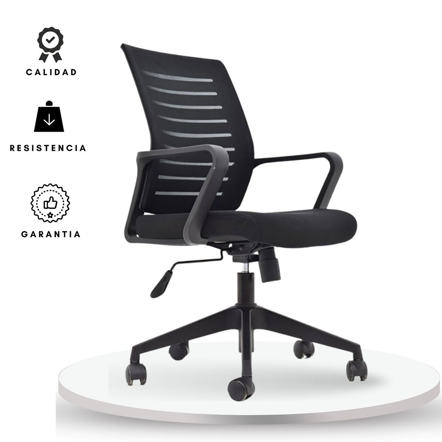 Silla De Oficina Line Revolution Negro