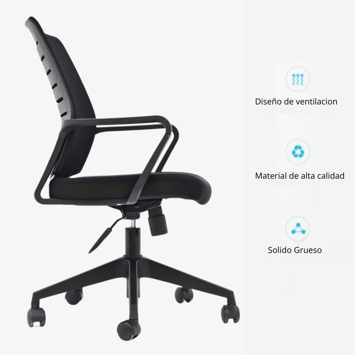 Silla De Oficina Line Revolution Negro
