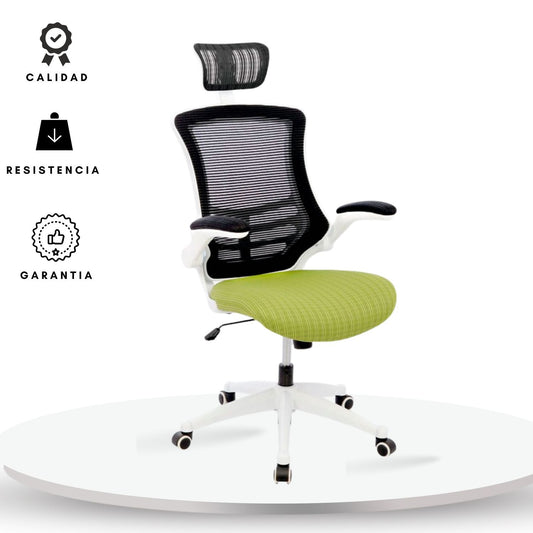 Silla De Oficina Lock Presidente Verde Blanco