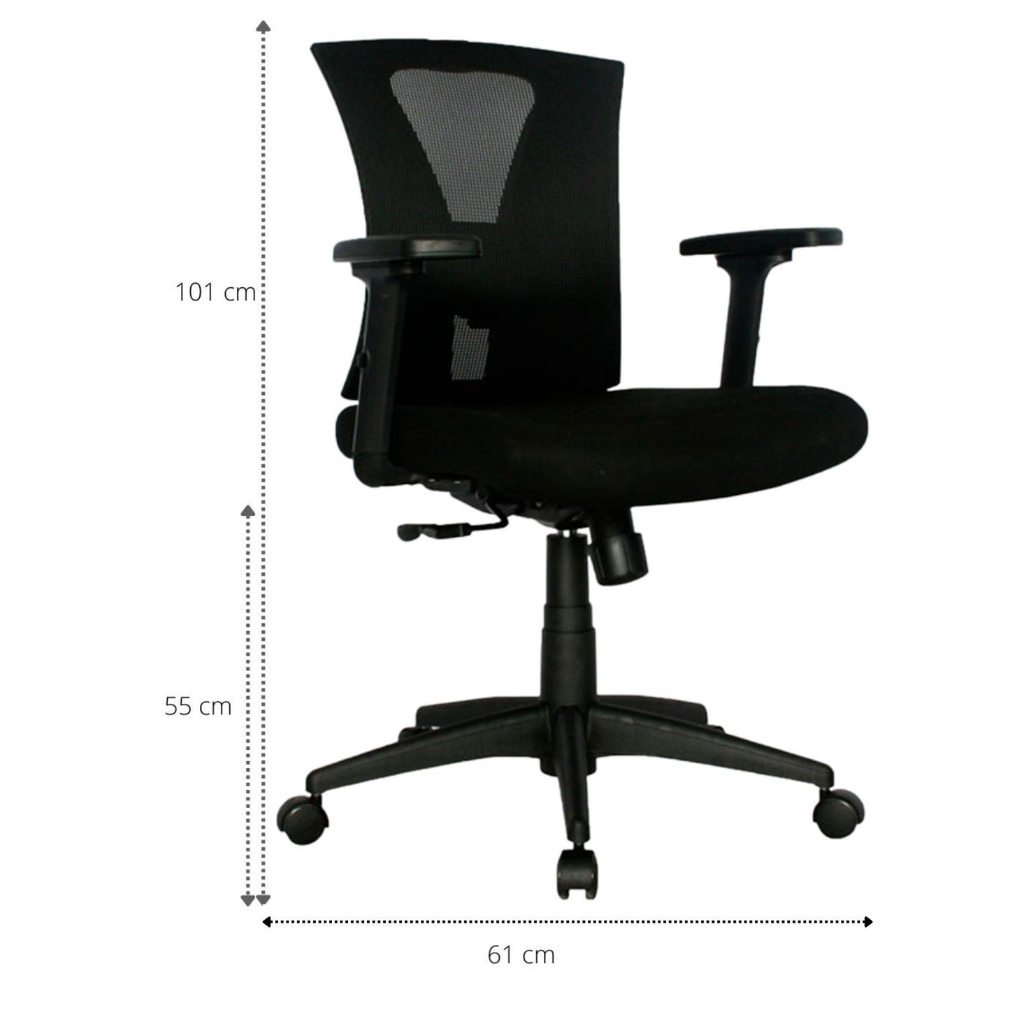 Silla De Oficina Turmanila Gerente Brazos 3D 4 Bloqueos Negro