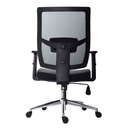 Silla De Oficina Naret Base Cromo Negro