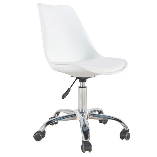 Silla De Oficina Eames Secretaria Blanco