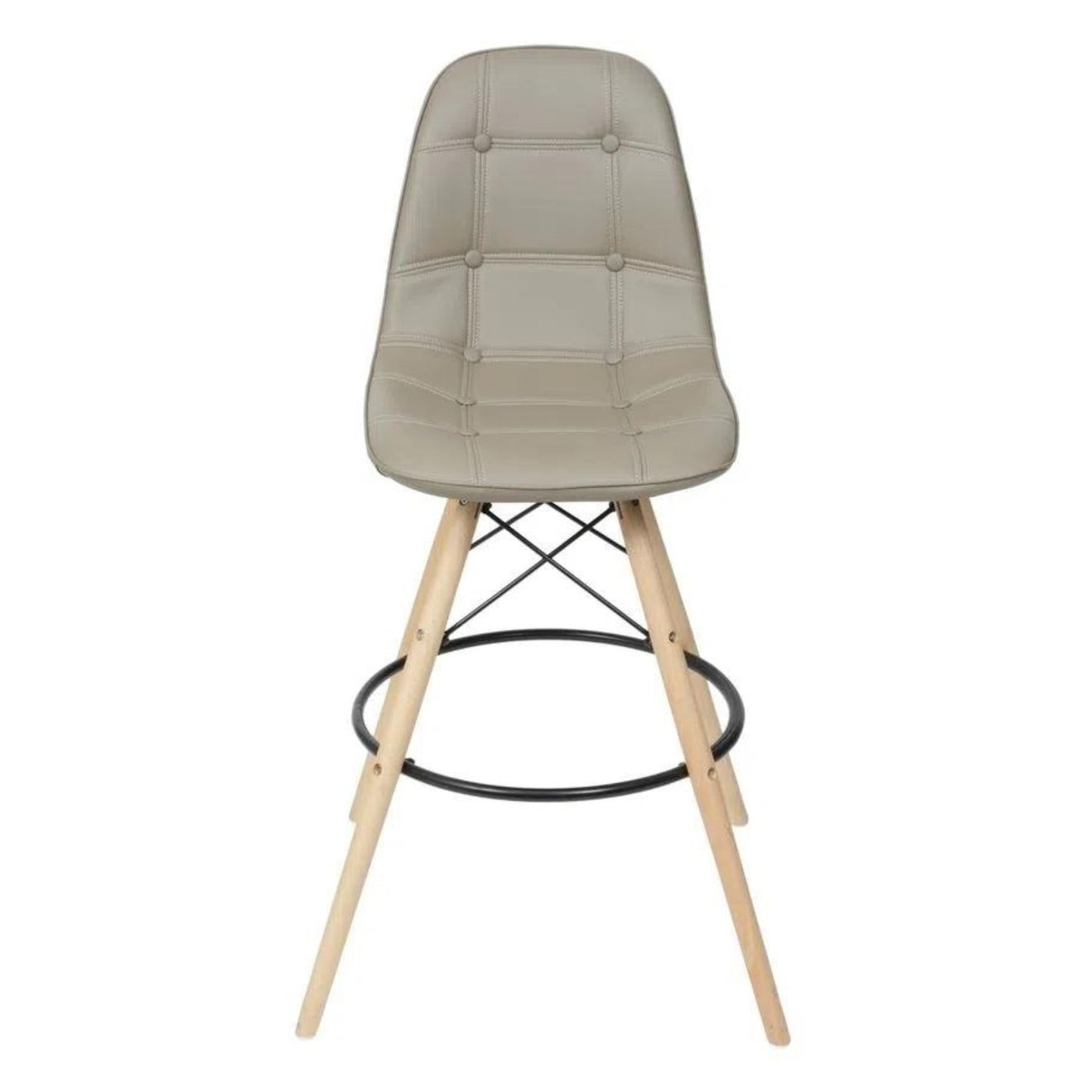 Silla de Barra Eames botones Beige