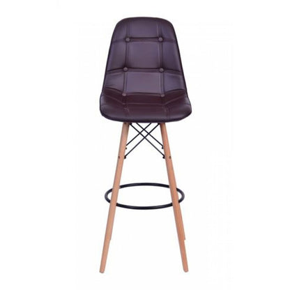 Silla de Barra Eames botones Negro