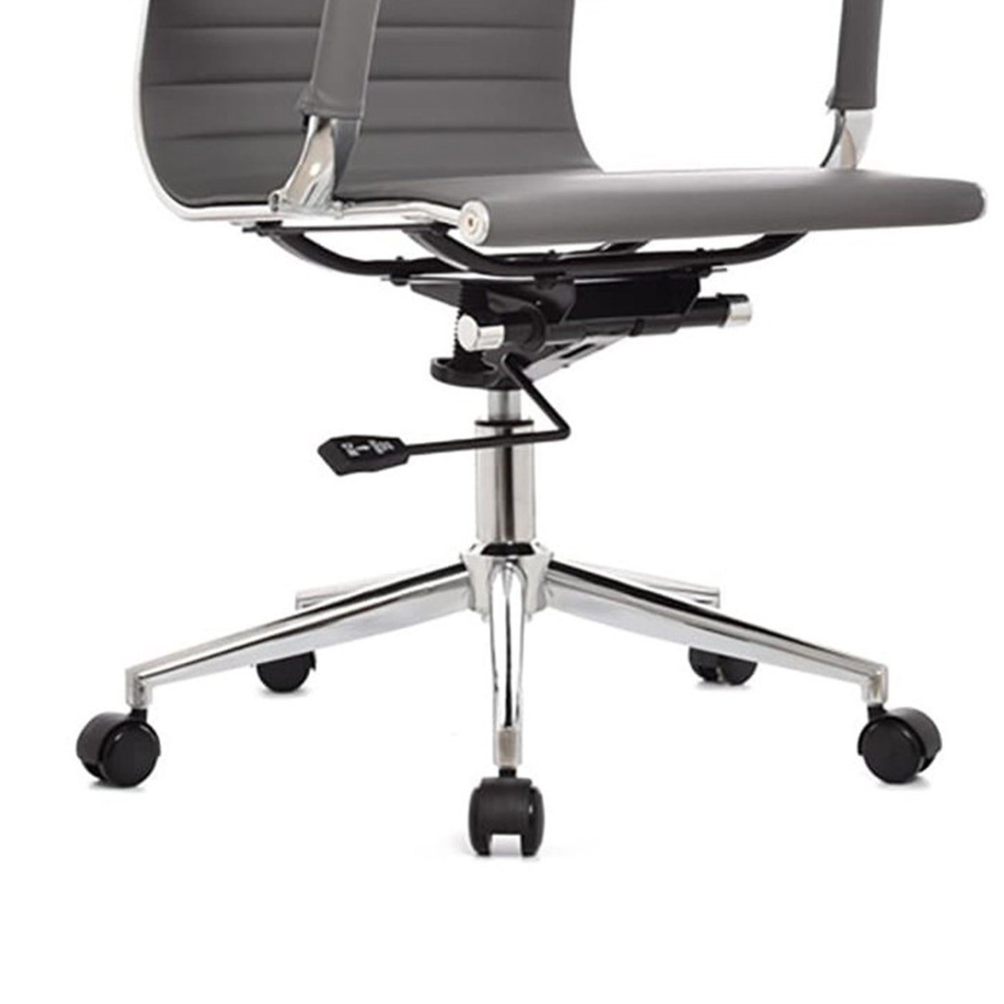 Silla De Oficina Presidente Espalda Media Gris