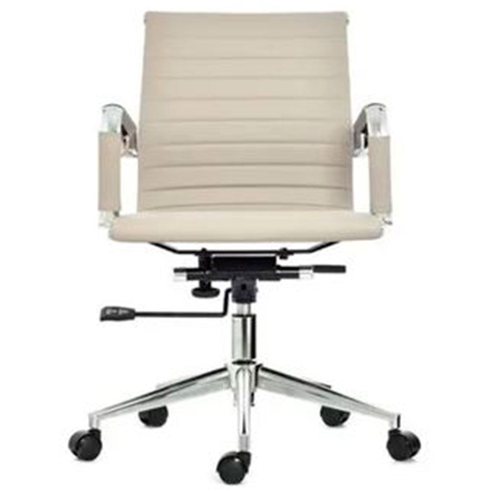 Silla De Oficina Espalda Media Taupe