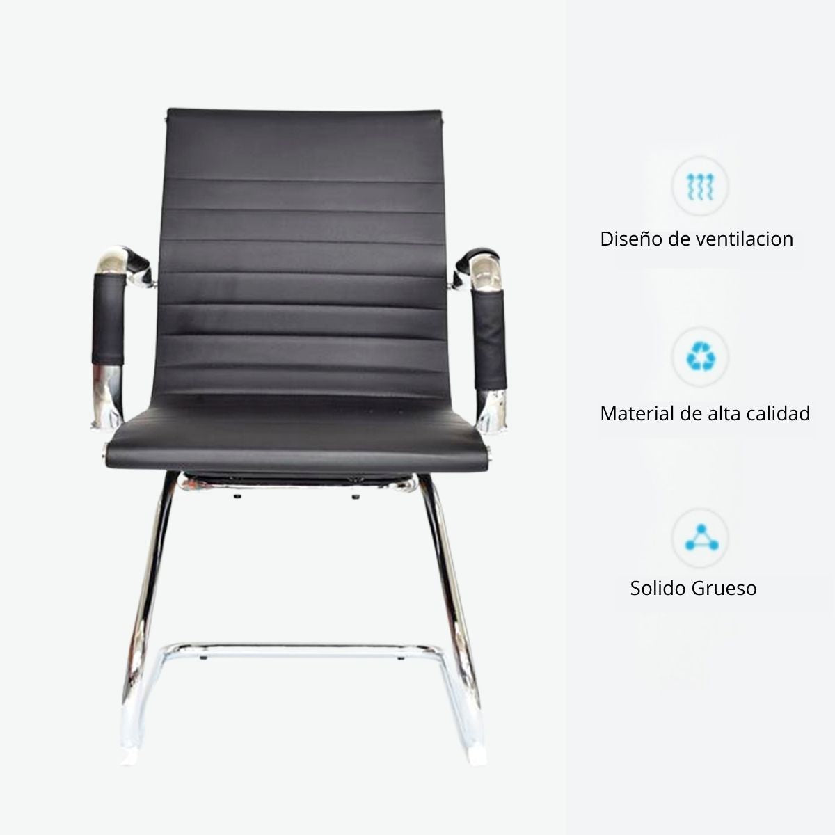 Silla De Oficina Lujo Interlocutora Negro