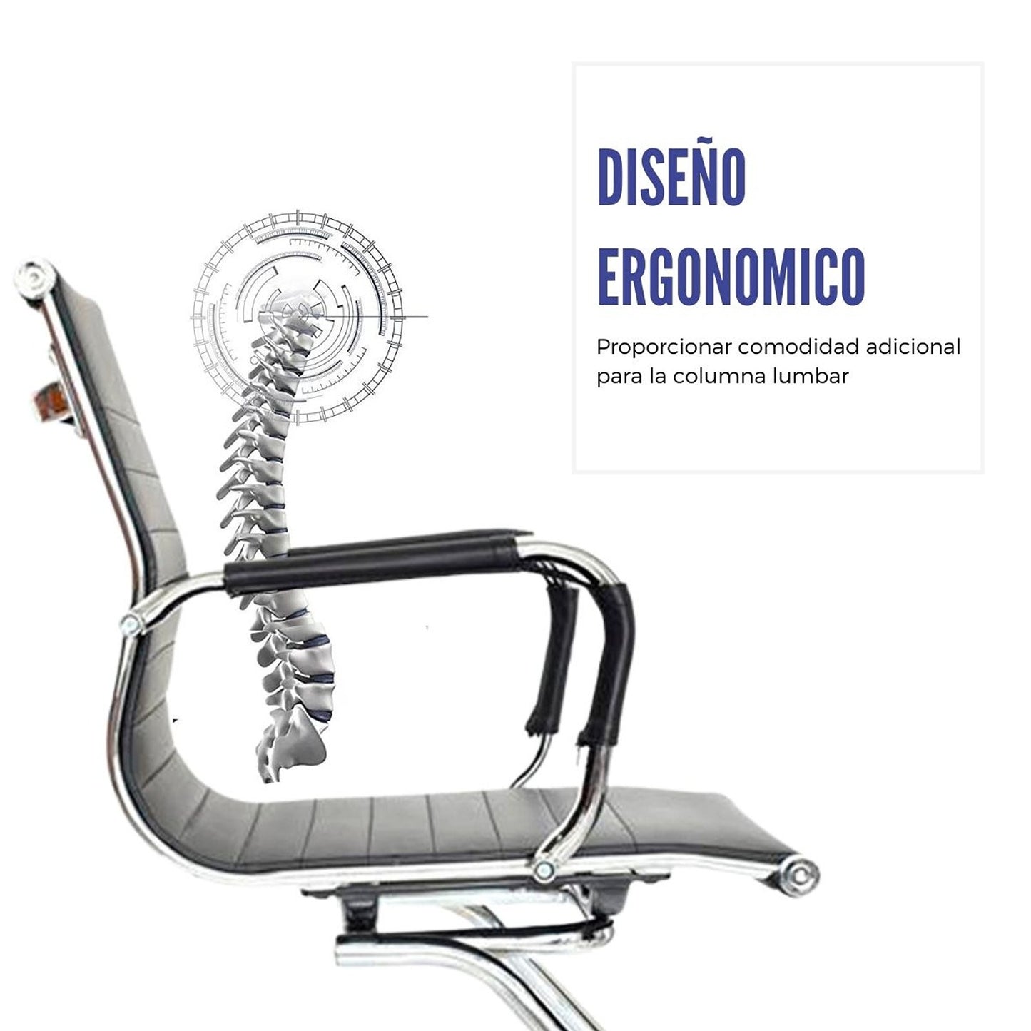 Silla De Oficina Presidente Interlocutora Negro